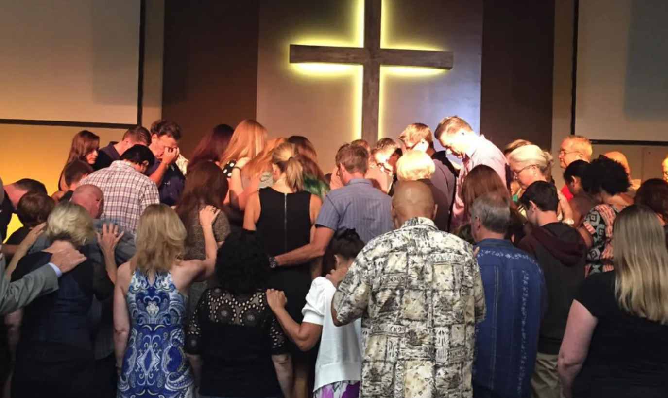 People in church